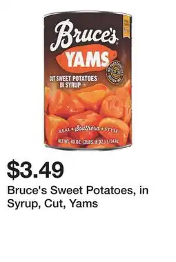 Wegmans Bruce's Sweet Potatoes, in Syrup, Cut, Yams offer