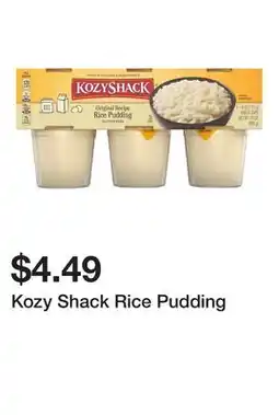 Wegmans Kozy Shack Rice Pudding offer