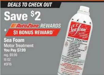 AutoZone Sea Foam Motor Treatment offer