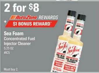 AutoZone Sea Foam Concentrated Fuel Injector Cleaner offer