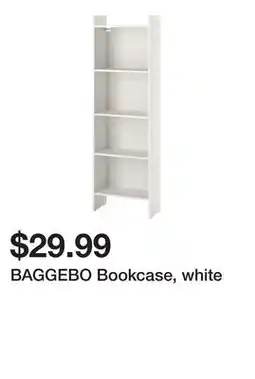 Ikea BAGGEBO Bookcase, white offer
