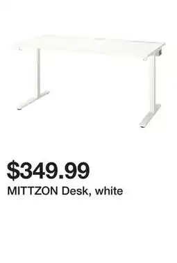 Ikea MITTZON Desk, white offer