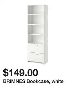 Ikea BRIMNES Bookcase, white offer