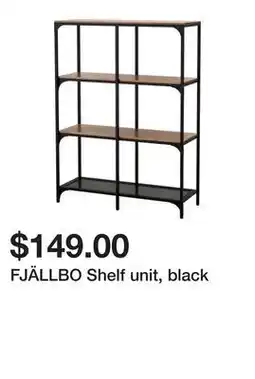 Ikea FJÄLLBO Shelf unit, black offer