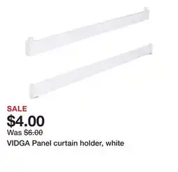Ikea VIDGA Panel curtain holder, white offer