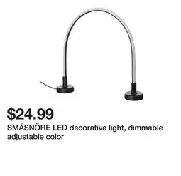 Ikea SMÅSNÖRE LED decorative light, dimmable adjustable color offer