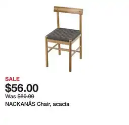 Ikea NACKANÄS Chair, acacia offer