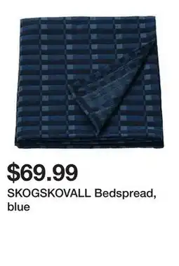 Ikea SKOGSKOVALL Bedspread, blue offer