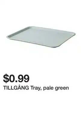 Ikea TILLGÅNG Tray, pale green offer