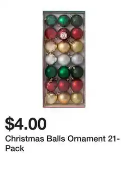 Five Below Christmas Balls Ornament 21-Pack offer