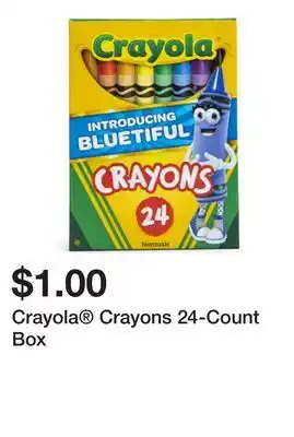 Five Below Crayola Crayons 24-Count Box offer
