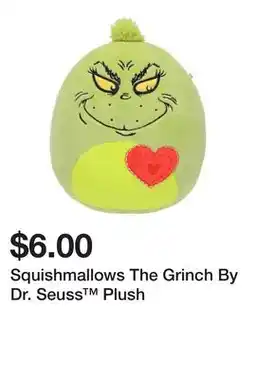 Five Below Squishmallows The Grinch By Dr. Seuss Plush offer
