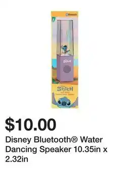 Five Below Disney Bluetooth Water Dancing Speaker 10.35in x 2.32in offer