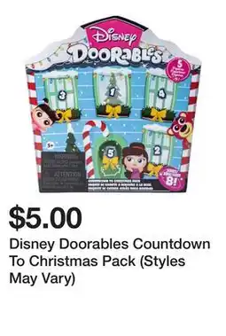 Five Below Disney Doorables Countdown To Christmas Pack (Styles May Vary) offer