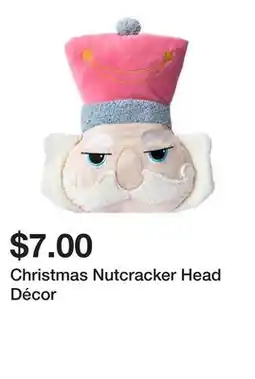 Five Below Christmas Nutcracker Head Décor offer