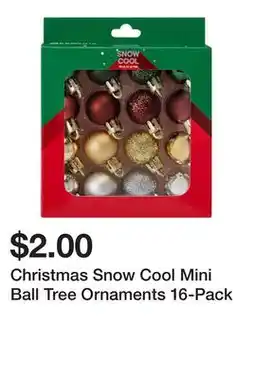 Five Below Christmas Snow Cool Mini Ball Tree Ornaments 16-Pack offer