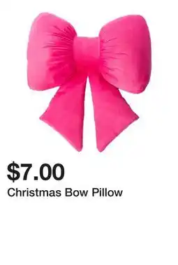 Five Below Christmas Bow Pillow offer
