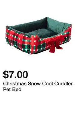Five Below Christmas Snow Cool Cuddler Pet Bed offer