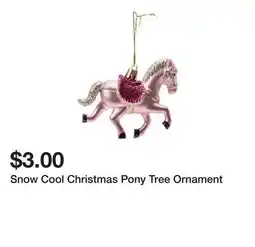 Five Below Snow Cool Christmas Pony Tree Ornament offer