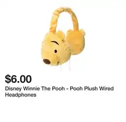Five Below Disney Winnie The Pooh - Pooh Plush Wired Headphones offer