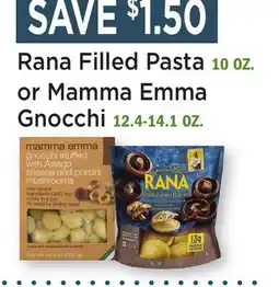Heinen's Rana Filled Pasta 10 OZ. or Mamma Emma Gnocchi 12.4-14.1 OZ offer