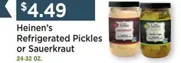Heinen's Heinen's Refrigerated Pickles or Sauerkraut offer