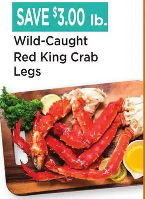 Heinen's Wild-Caught Red King Crab Legs offer
