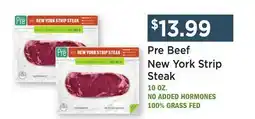 Heinen's Pre Beef New York Strip Steak offer