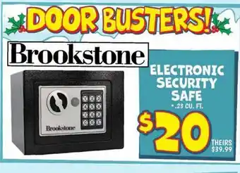 Ollie's Brookstone ELECTRONIC SECURITY SAFE offer