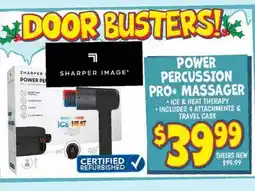 Ollie's SHARPER IMAGE POWER PERCUSSION PRO+ MASSAGER offer