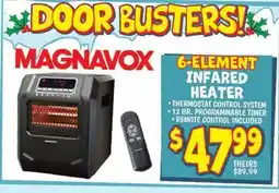 Ollie's MAGNAVOX 6-ELEMENT INFARED HEATER offer