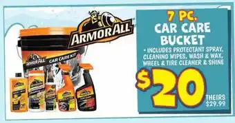 Ollie's ARMORALL 7 PC. CAR CARE BUCKET offer