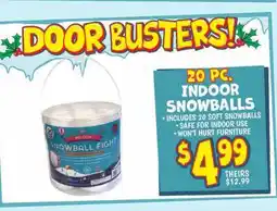 Ollie's 20 PC. INDOOR SNOWBALLS offer