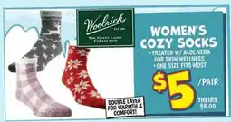 Ollie's Woolrich WOMEN'S COZY SOCKS offer