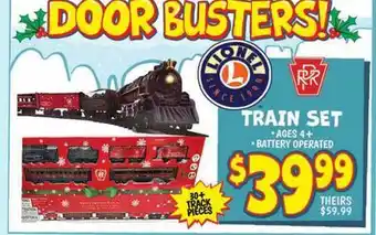 Ollie's LIONEL TRAIN SET offer