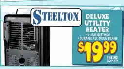 Ollie's STEELTON DELUXE UTILITY HEATER offer
