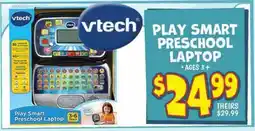 Ollie's vtech PLAY SMART PRESCHOOL LAPTOP offer