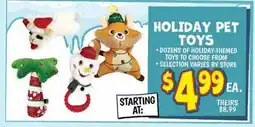 Ollie's HOLIDAY PET TOYS offer
