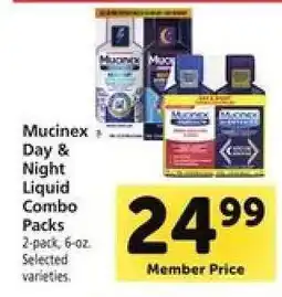 Safeway Mucinex Day & Night Liquid Combo Packs offer