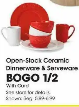 Fred Meyer Open-stock Ceramic Dinnerware & Serveware offer