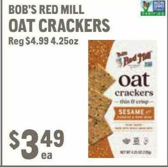 New Seasons Market Bob's Red Mill Oat Crackers offer