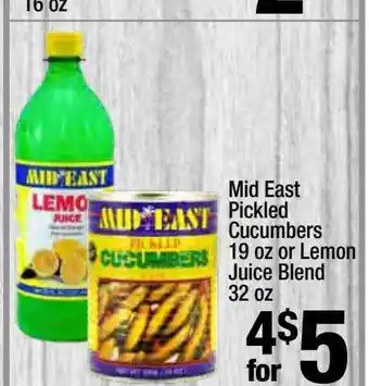 Super King Markets Mid East Pickled Cucumbers Or Lemon Juice Blend offer