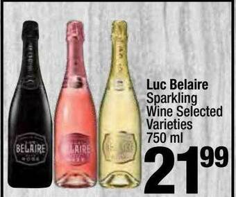 Super King Markets Luc Belaire Sparkling Wine Selected Varieties offer