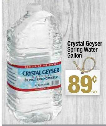 Super King Markets Crystal Geyser Spring Water Gallon offer