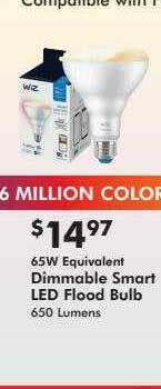 Valu Home Centers 65w Equivalent Dimmable Smart Led Flood Bulb offer