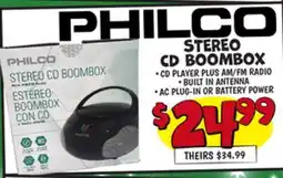 Ollie's STEREO CD BOOMBOX offer