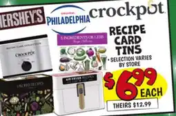 Ollie's RECIPE CARD TINS offer