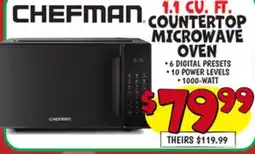 Ollie's 1.1 CU. FT. COUNTERTOP MICROWAVE OVEN offer