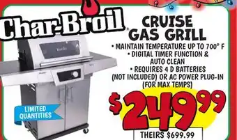 Ollie's CHAR-BROIL CRUISE GAS GRILL offer