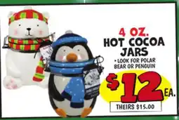 Ollie's 4 OZ. HOT COCOA JARS offer